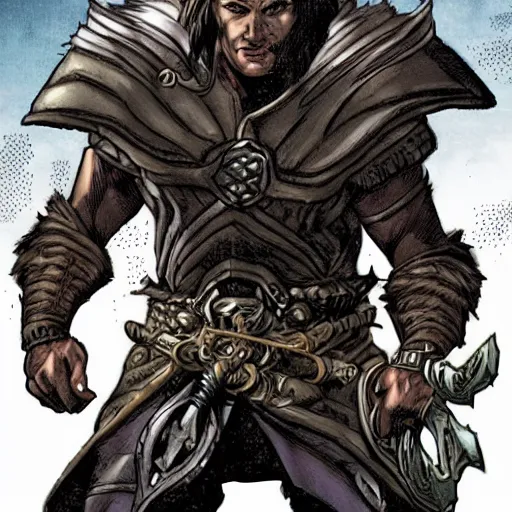 Image similar to skyrim comic book by Humberto Ramos and Mark Robinson