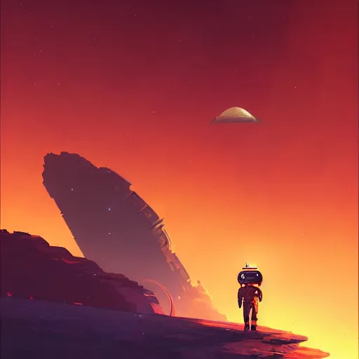 Image similar to a space opera mercenary character in a scenic environment by christopher balaskas