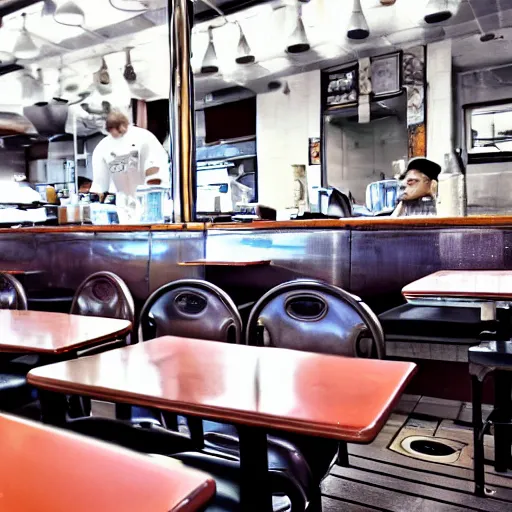 Image similar to first person perspective picture of arms on table, wafflehouse