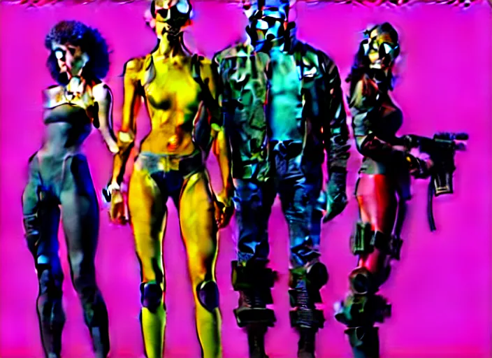 Image similar to cyberpunk heist crew. portrait by stonehouse and mœbius and will eisner and gil elvgren and pixar. character design. realistic proportions. cyberpunk 2 0 7 7 character art, blade runner 2 0 4 9 concept art. cel shading. attractive face. thick lines. the team. diverse characters. artstationhq.