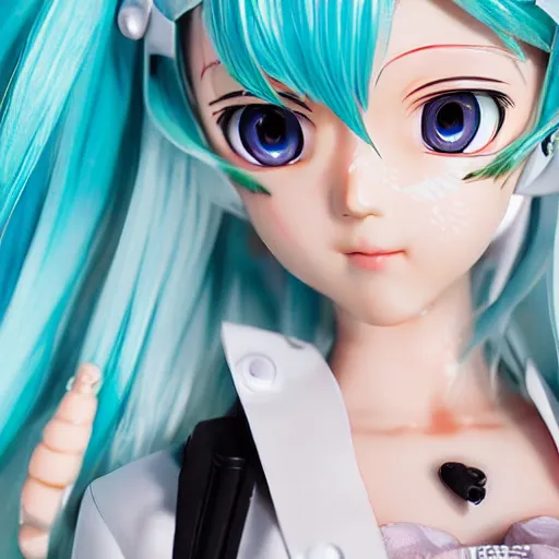 Image similar to hatsune miku as a real girl, high quality, very detailed, anatomically correct, photograph, canon mark ii