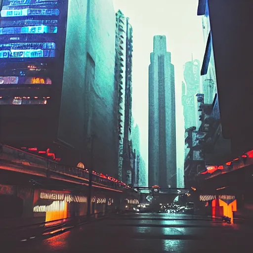 Prompt: sao paulo, cyberpunk, blade runner, cinematic