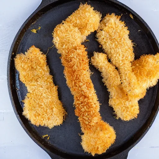 Prompt: young's breaded scampi with a dead fish inside