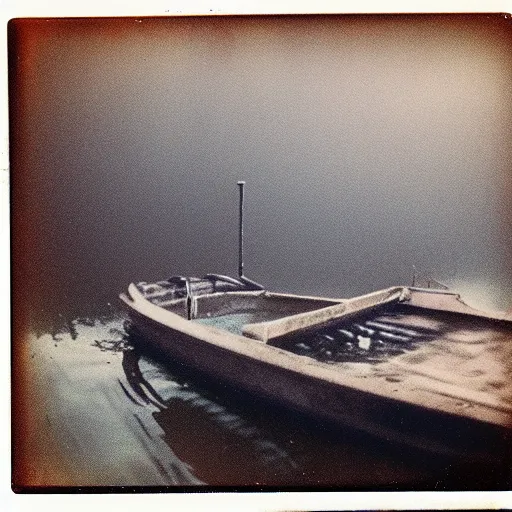 Prompt: jerma 9 8 5, dark, murky water, underwater, old polaroid, expired film,