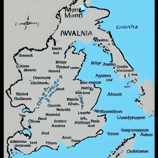 Image similar to map of finland with names