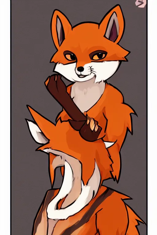 Prompt: a cute medieval anthropomorphic fox with a fluffy tail, comic art, trending on furaffinity, cartoon, kawaii, backlighting, furry art!!!, cool shading, concept art