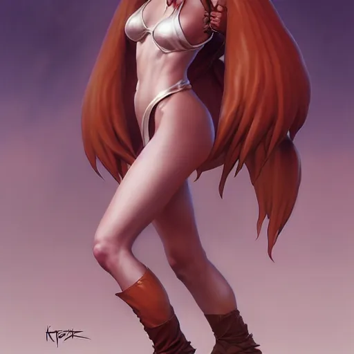 Image similar to skairipa , by artgerm, by krenz cushart, by peter kemp, by ross tran
