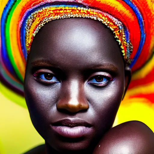 Image similar to a portait photo of Zulu princess, epic image, path tracing, complementary colours, high quality, 4k HDR, dramatic lighting, cinematic, highly detailed, high coherence, dedined face, anatomically correct, five fingers