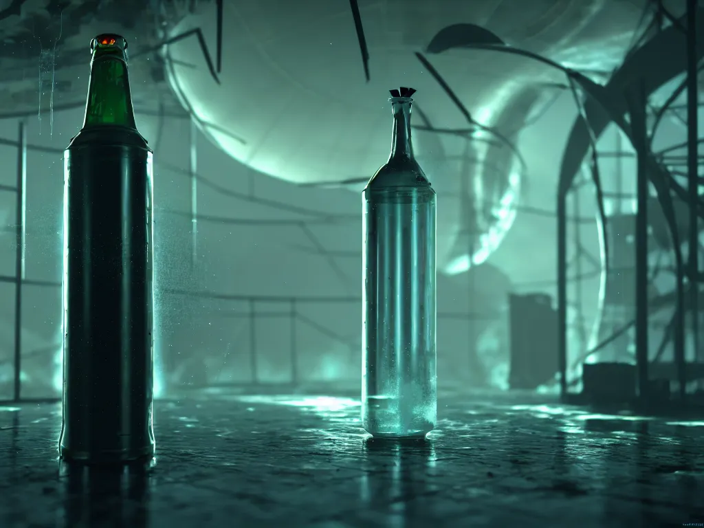 Image similar to Tornado inside of a bottle, science fiction industrial hard science concept art, 8K render octane high definition cgsociety, photorealistic, unreal engine 5