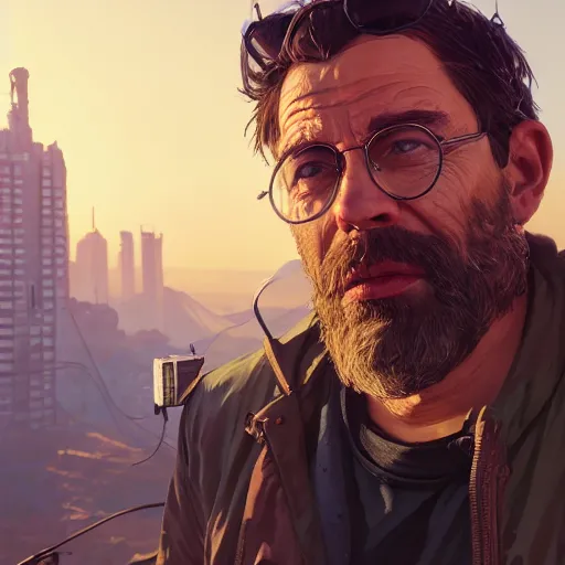 Prompt: highly detailed portrait, homer adams, in gta v, stephen bliss, unreal engine, fantasy art by greg rutkowski, loish, rhads, ferdinand knab, makoto shinkai and lois van baarle, ilya kuvshinov, rossdraws, tom bagshaw, global illumination, radiant light, detailed and intricate environment