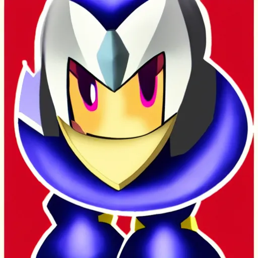 Image similar to meta knight from kirby