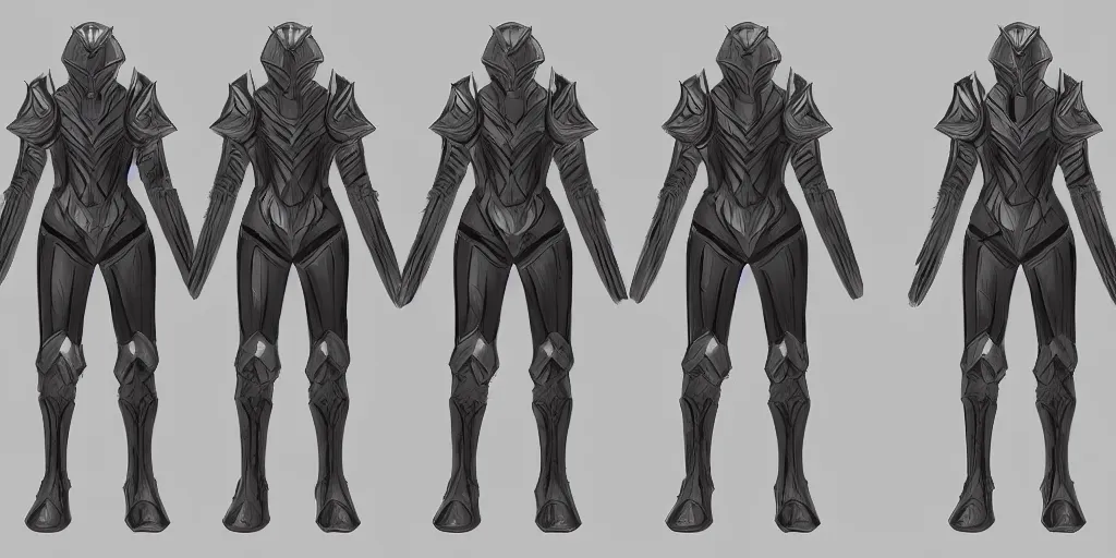 Image similar to armor concept design sheet