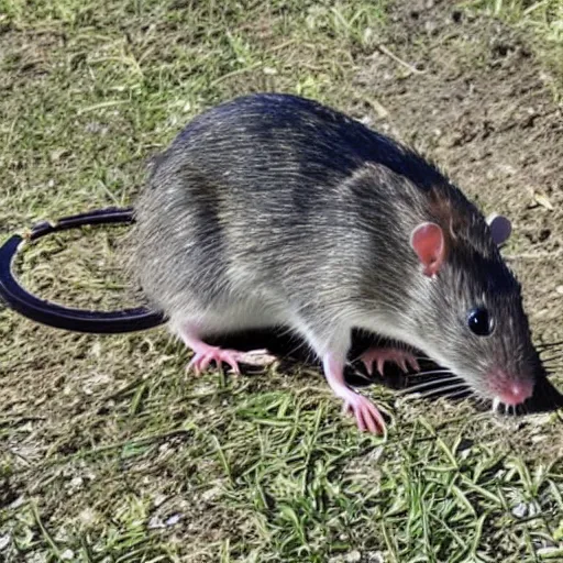 Image similar to rat eats starlink satellite antenna