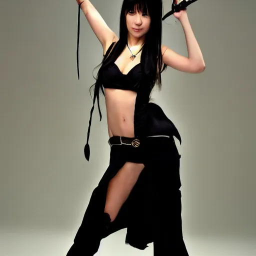 Image similar to supermodel as rinoa from final fantasy