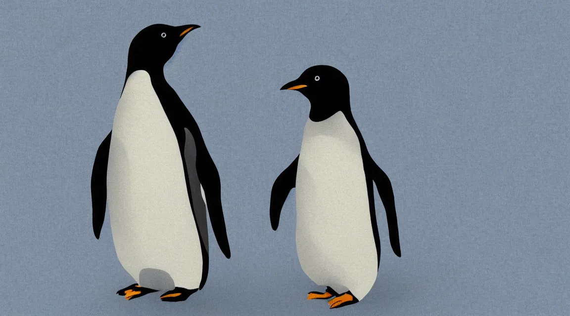 Image similar to Linux Tux penguin wallpaper painted by Rubens