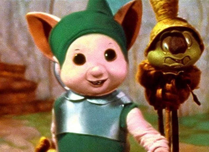 Prompt: a film still of teemo in the wizard of oz ( 1 9 3 9 ), technicolor