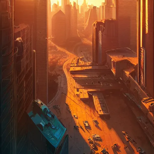 Image similar to ninja cyborgs portrait in cybercity, golden hour, poster by michael whelan and gilbert williams and evgeny lushpin and artgerm and alena aenami, highly detailed