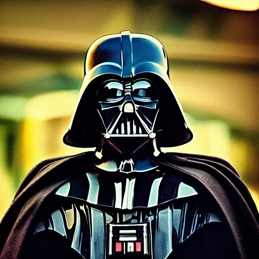 Prompt: “ photography, portrait of darth vader in hogwards ”