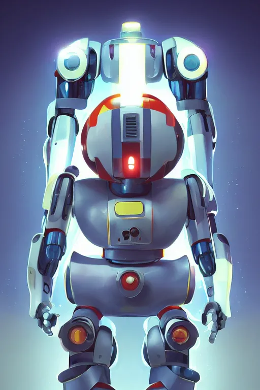 Image similar to metabots medabots medarotto medarot robot minimalist comics helmet mask neon cybereye, behance hd by jesper ejsing, by rhads, makoto shinkai and lois van baarle, ilya kuvshinov, rossdraws global illumination ray tracing hdr radiating a glowing aura