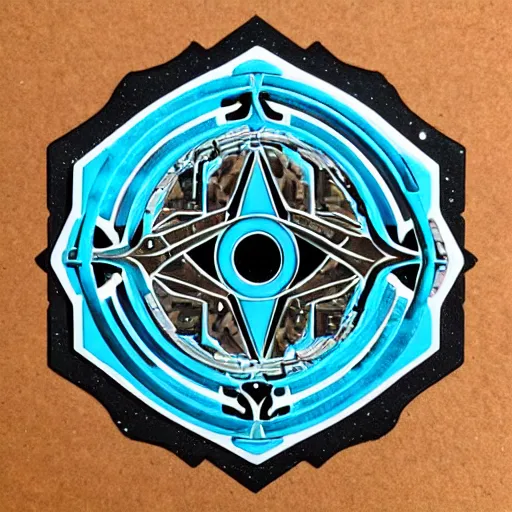 Prompt: die cut sticker, stargate portal