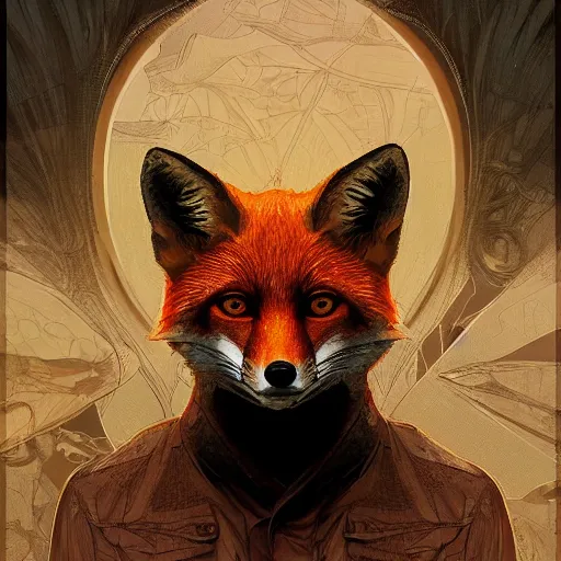 Prompt: tobey maguire and a red fox, intricate, highly detailed, digital painting, artstation, concept art, smooth, sharp focus, illustration, unreal engine 5, 8 k, art by artgerm and greg rutkowski and alphonse mucha