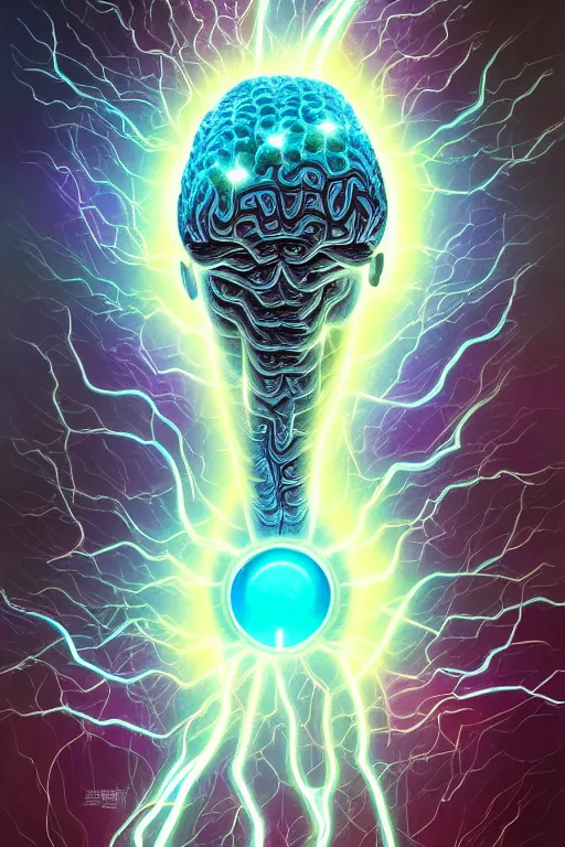 Prompt: minds magic movie poster of brains electricity and lightning, bloodcells as an vortex, realistic, modern, intricate, elegant, highly detailed, digital painting, artstation, concept art,, smooth, sharp focus, illustration