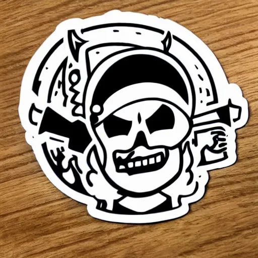 Image similar to die cut sticker, you are a crew member of the future king of the pirates