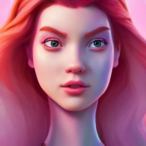 Image similar to princess ariel, hyper - detailed matte digital painting, concept art, official fan art, fantastically pastel colors, by jesper elsing and lois van baarle and ilya kuvshinov and ian spriggs, cinematic lighting, unreal engine 5 and octane render, smooth render, behance hd, trending on artstation hq