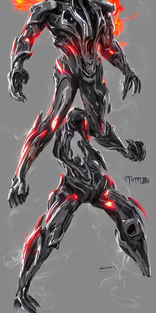 Image similar to ultraman mecha exposed to the symbiote and became ghost rider. concept art, high detailed, fine art, trending on artstation, smooth draw, sharp focus.