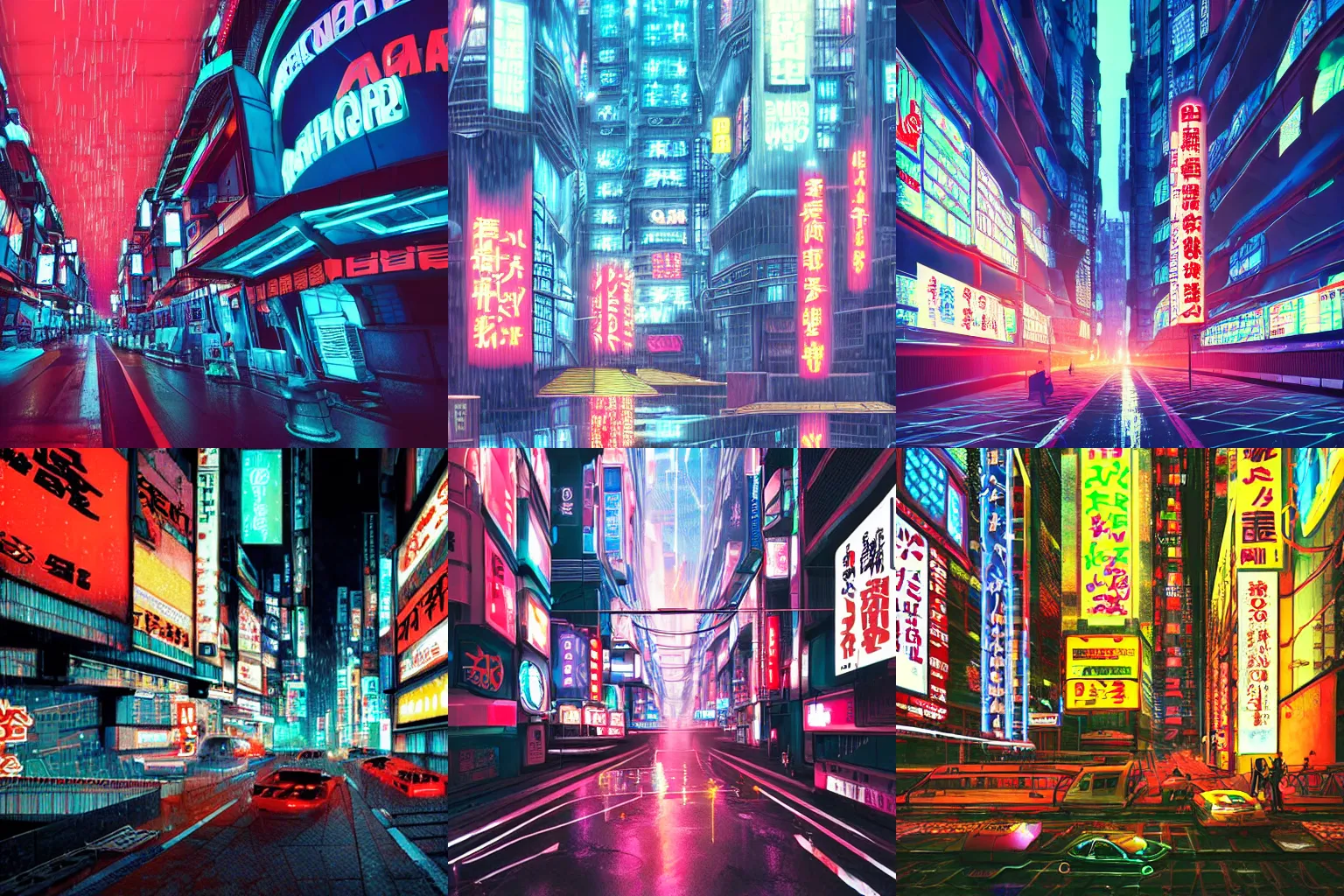 Prompt: mega structures in an Akira inspired futuristic Tokyo. Photoreal. Neon lights and light rain.
