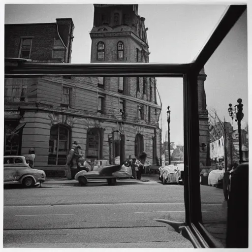 Image similar to a real photo example of vivian maier's work, ultra detailed