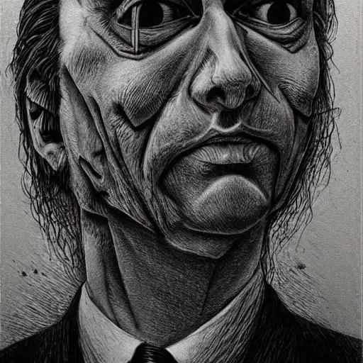 Prompt: horrifying saul goodman drawn by junji ito, horror art, very detailed art, junji ito, zdislav beksinski