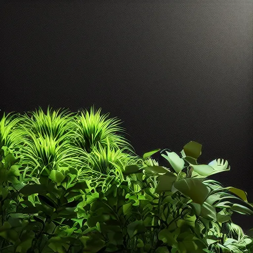 Prompt: black background two seats facing each other made of plants, hyperrealistic, concept art, octane render, unreal engine 5, trending on artstation, high quality, highly detailed, 8 k hdr, no lighting, path traced, black background, bloom, high coherence, symmetrical, high contrast, digital art, serene landscape, cinematic