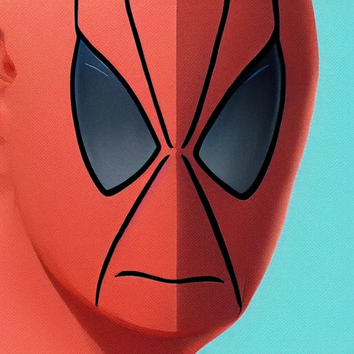 Image similar to face icon stylized minimalist spiderman, loftis, cory behance hd by jesper ejsing, by rhads, makoto shinkai and lois van baarle, ilya kuvshinov, rossdraws global illumination