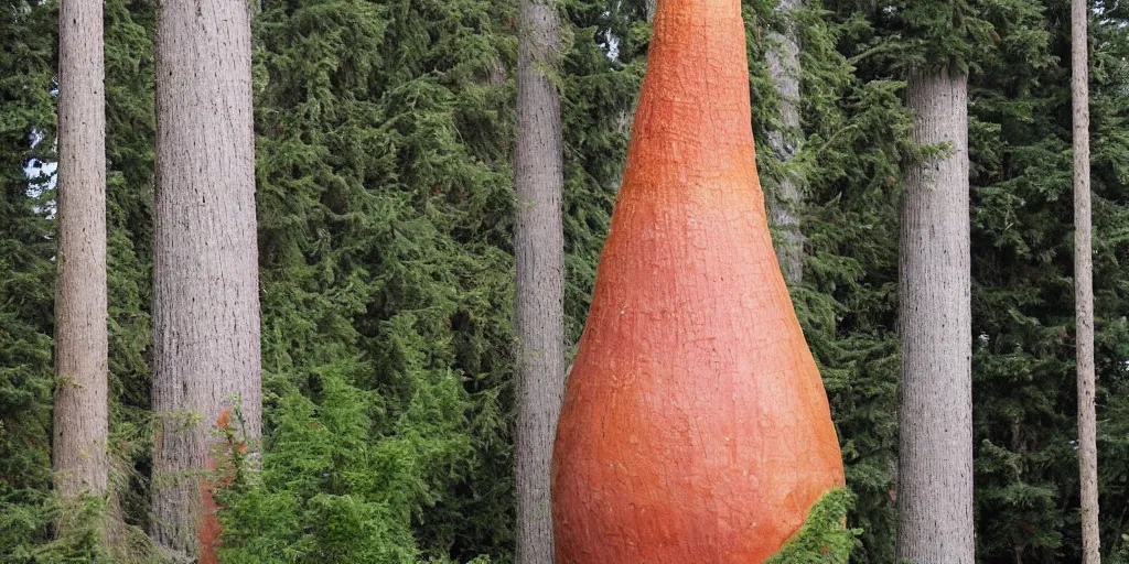 Prompt: tall house tower made of an enormous mushroom, washington state, traditional architecture