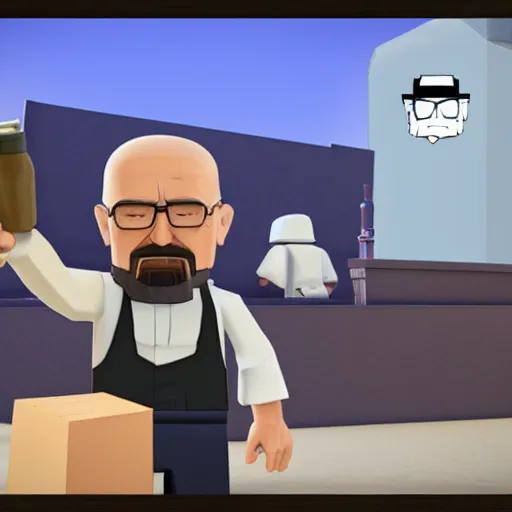 Image similar to walter white in roblox by greg rutkowski