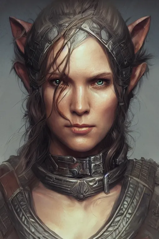 Image similar to dirty survivalist elven archer, highly detailed, d & d, fantasy, portrait, highly detailed, headshot, digital painting, trending on artstation, concept art, sharp focus, illustration, art by artgerm and greg rutkowski and magali villeneuve