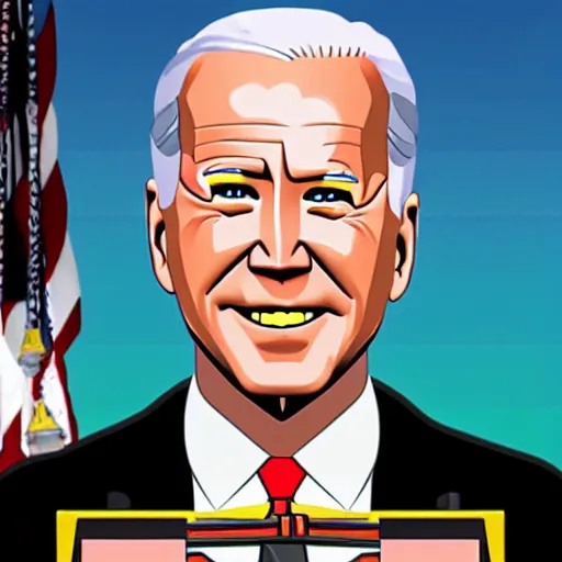 Image similar to biden built out of legos