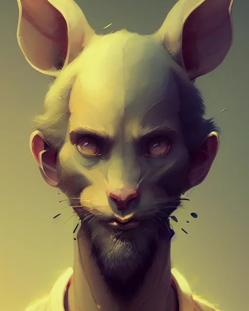 Image similar to rat, male portrait, handsome, rugged, complex 3 d render by peter mohrbacher, ilya kuvshinov, victo ngai, ryohei hase, dramatic lighting, intricate, highly detailed, sharp focus, luminous, unreal engine, blender, artstation, masterpiece, ray tracing