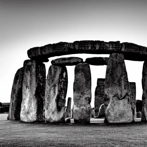 Prompt: stonehenge on the mood