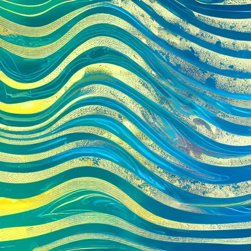 Image similar to olorful abstract geometric background. liquid dynamic gradient hypnotic waves. fluid marble texture art by oscar galvan, willem de kooning, natelle quek