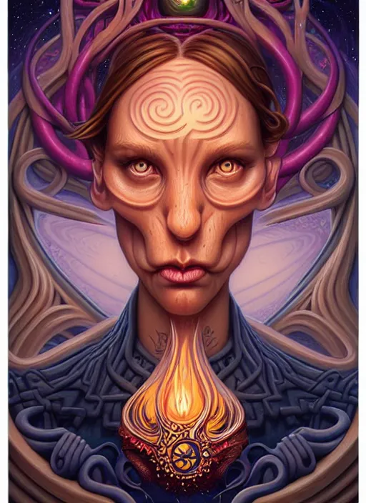 Image similar to cosmic lovecraft random wood symbol portrait, pixar style, by tristan eaton stanley artgerm and tom bagshaw.