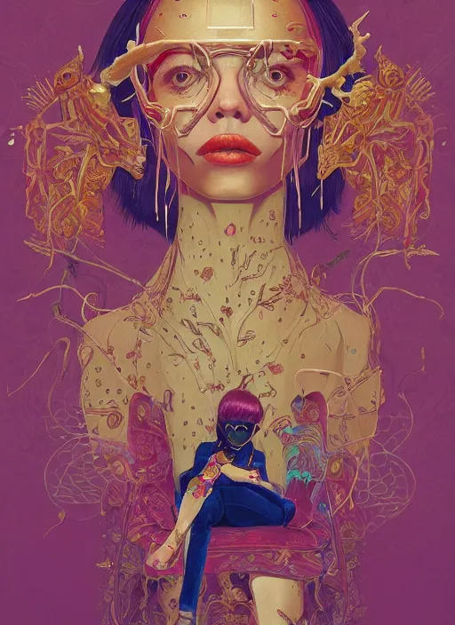 Image similar to gold :: by Martine Johanna and Simon Stålenhag and Chie Yoshii and wlop and Guillermo del toro :: ornate, dynamic, particulate, rich colors, elegant, centered, artstation, smooth, sharp focus, octane render, 3d