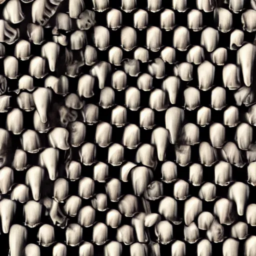 Image similar to endless rows of teeth