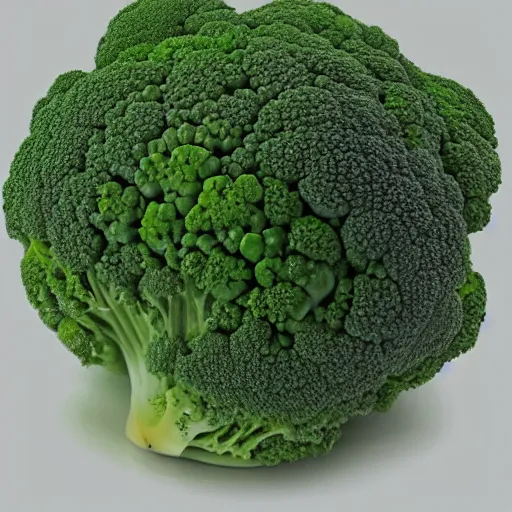 Image similar to apple made of fractal broccoli