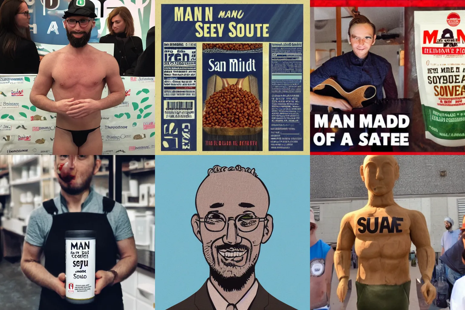 man made of soy Stable Diffusion OpenArt