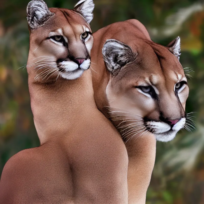 Image similar to urvashi rautela as a cougar, ultra realistic, highly detailed, canon 3 5 mm photography