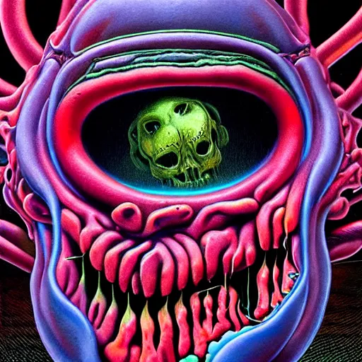 Image similar to thrash metal album cover in the style of wayne barlowe and kenny scharf and mark arian, realistic, insanely detailed, soft, smooth, airbrush, play-doh