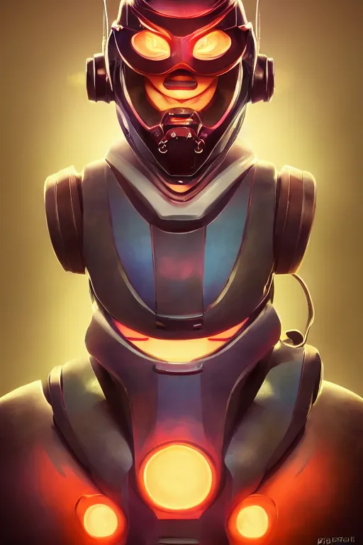 Image similar to epic mask helmet robot ninja portrait stylized as fornite style game design fanart by concept artist gervasio canda, behance hd by jesper ejsing, by rhads, makoto shinkai and lois van baarle, ilya kuvshinov, rossdraws global illumination radiating a glowing aura global illumination ray tracing hdr render in unreal engine 5