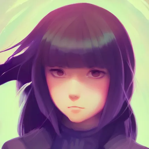 Image similar to pretty girl portrait profile picture, dramatic lighting, digital painting, arcane magic, by makoto shinkai and ilya kuvshinov, rossdraws, illustration, fantasy